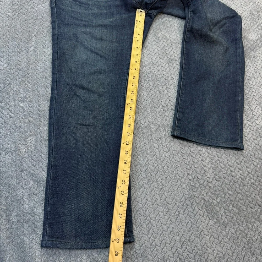 John Varvatos USA Jeans Mens 36x27 Blue Bowery Slim Straight‎ Dark Wash J306S4B